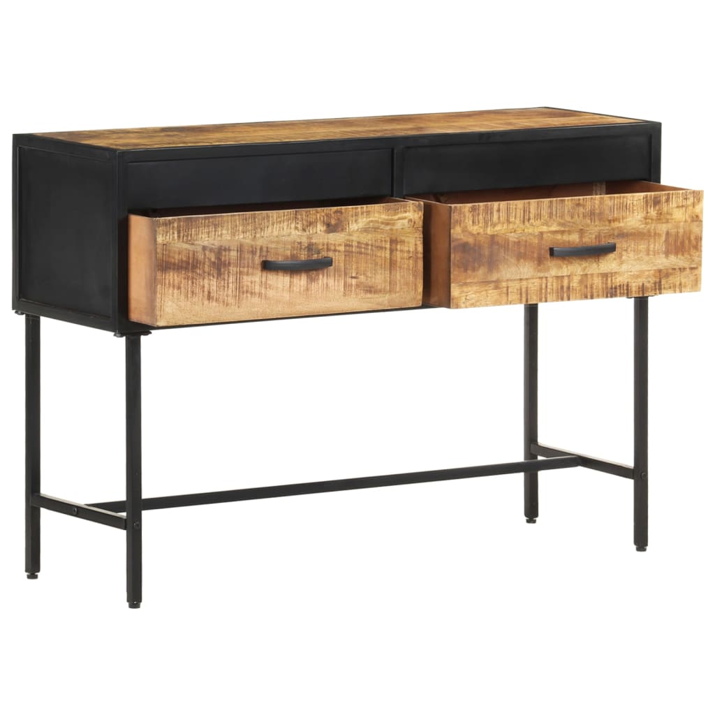 Table console 110x35x75 cm Bois de manguier brut