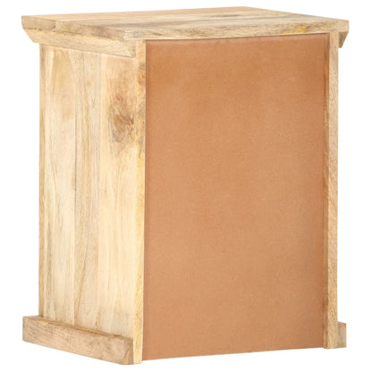 Table de chevet avec porte 40x30x50 cm Bois de manguier solide