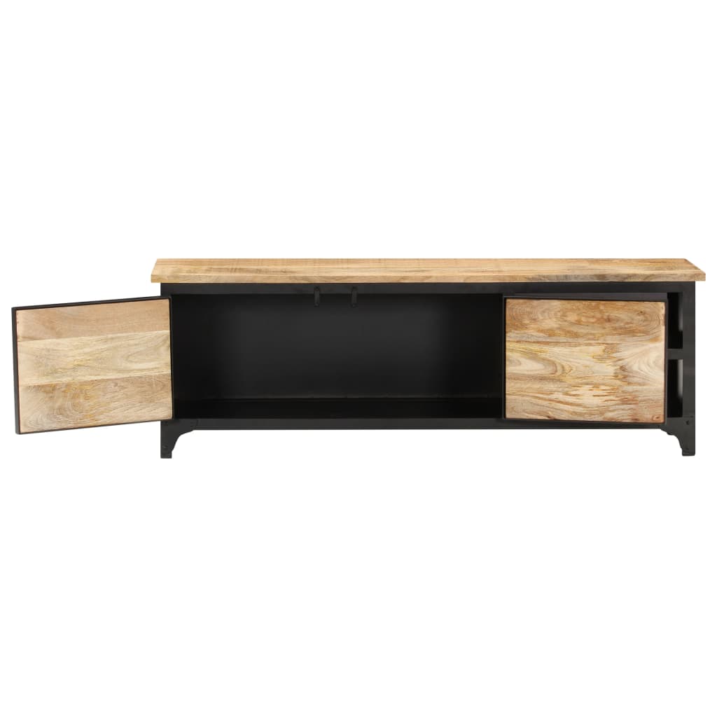 Meuble TV 120x30x40 cm Bois massif de manguier