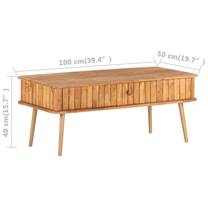 Table basse 100x50x40 cm Bois d'acacia massif