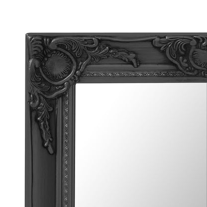 Miroir mural style baroque 50x60 cm noir