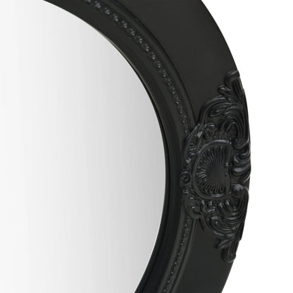 Miroir mural style baroque 50 cm noir