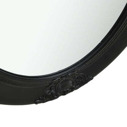 Miroir mural style baroque 50x70 cm noir