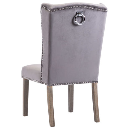 Chaise à manger Gris Velours