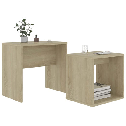 Ensemble de table basse Chêne sonoma 48x30x45cm Bois ingénierie