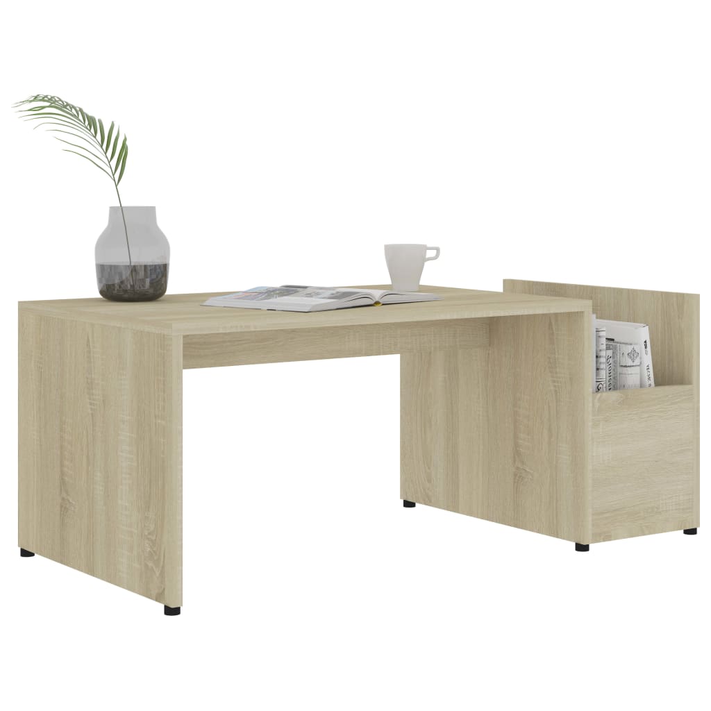 Table basse Chêne sonoma 90x45x35 cm bois d’ingénierie