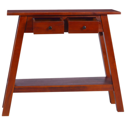 Table console Marron classique 90x30x75 cm Bois d'acajou massif