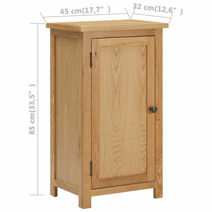 Armoire 45x32x85 cm Bois de chêne massif