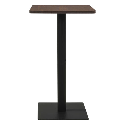 Table de bistro Cendre foncé 50x50x107 cm