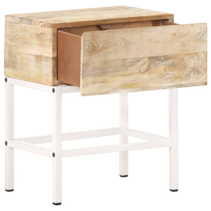 Table de chevet 40x30x50 cm Bois de manguier massif