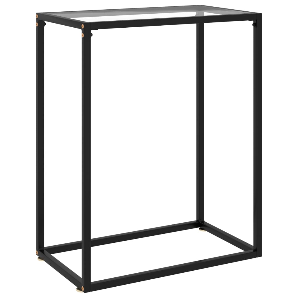 Table console Transparent 60x35x75 cm Verre trempé