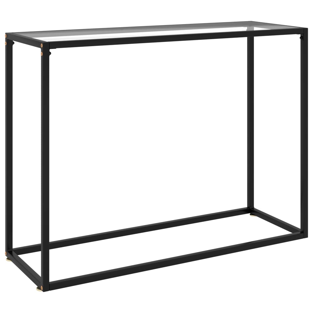 Table console Transparent 100x35x75 cm Verre trempé