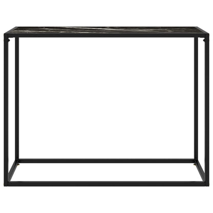 Table console Noir 100x35x75 cm Verre trempé