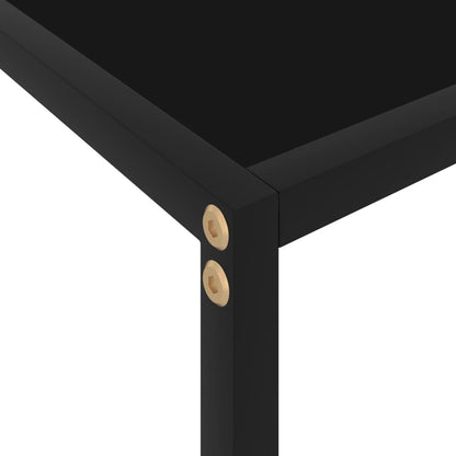 Table console Noir 120x35x75 cm Verre trempé