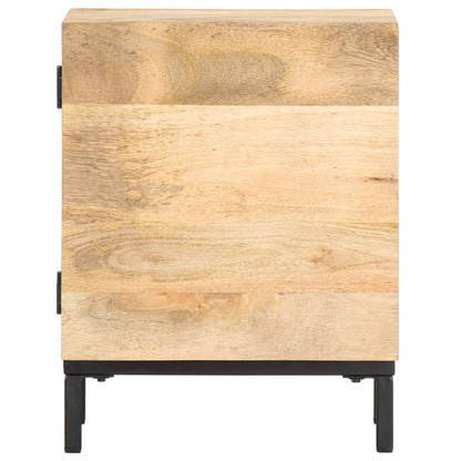 Table de chevet 40x30x51 cm Bois de manguier solide