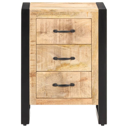 Table de chevet 40x35x55 cm Bois de manguier solide