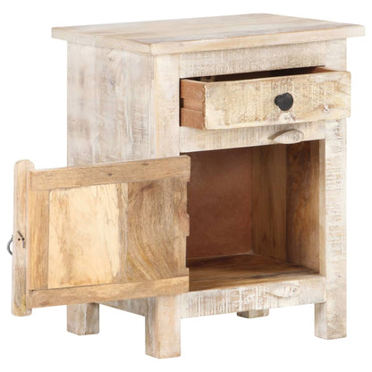 Table de chevet 40x30x50 cm Bois d'acacia brut