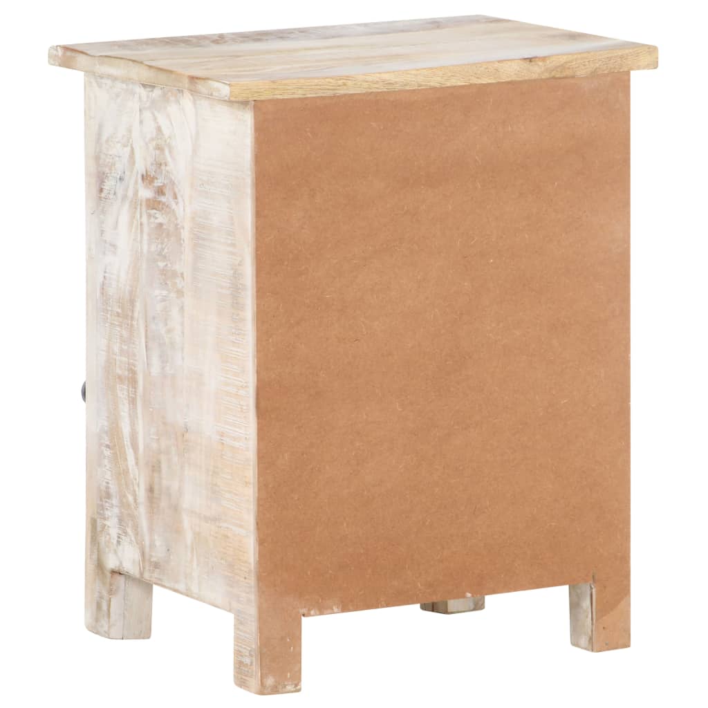 Table de chevet 40x30x50 cm Bois d'acacia brut