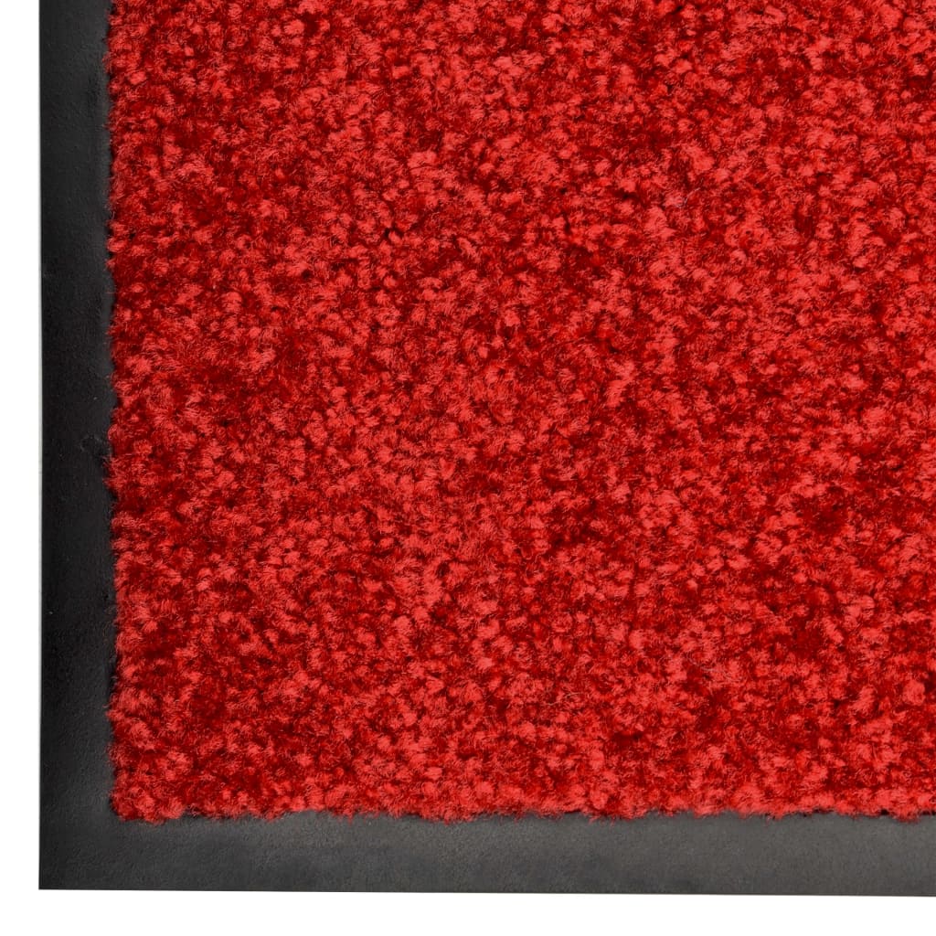 Paillasson lavable Rouge 40x60 cm