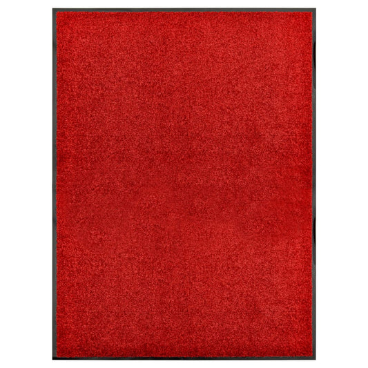 Paillasson lavable Rouge 90x120 cm