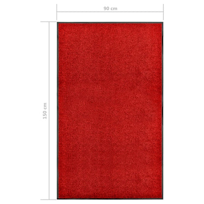 Paillasson lavable Rouge 90x150 cm