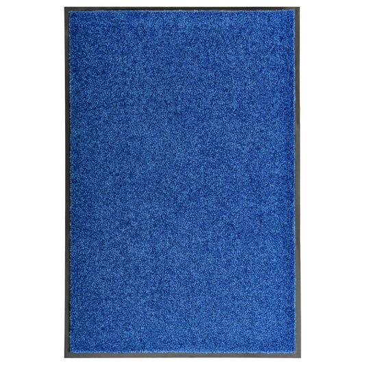 Paillasson lavable Bleu 60x90 cm