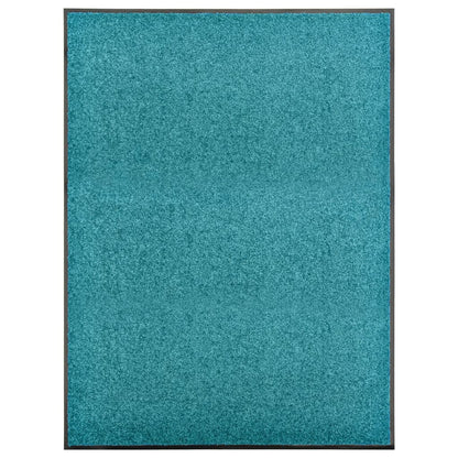 Paillasson lavable Cyan 90x120 cm