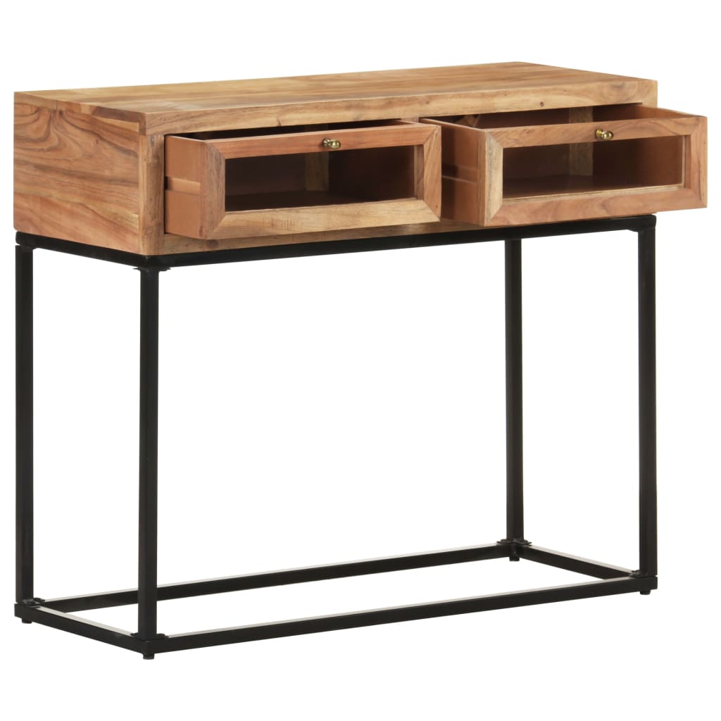 Table console 90x35x76 cm Bois d'acacia massif