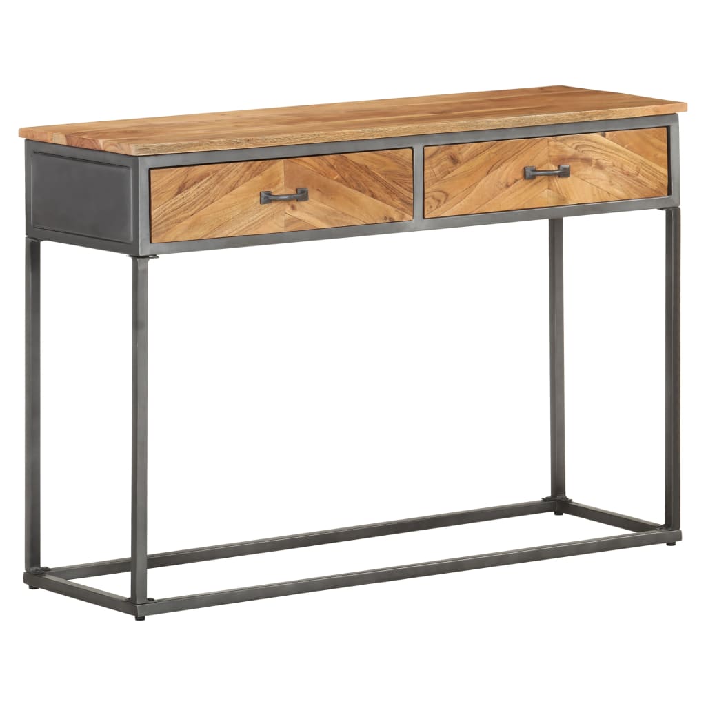 Table console 110x35x75 cm Bois d'acacia massif