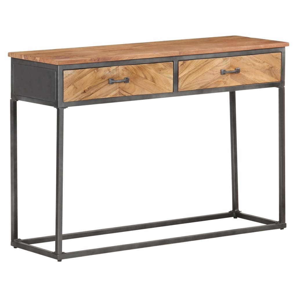 Table console 110x35x75 cm Bois d'acacia massif