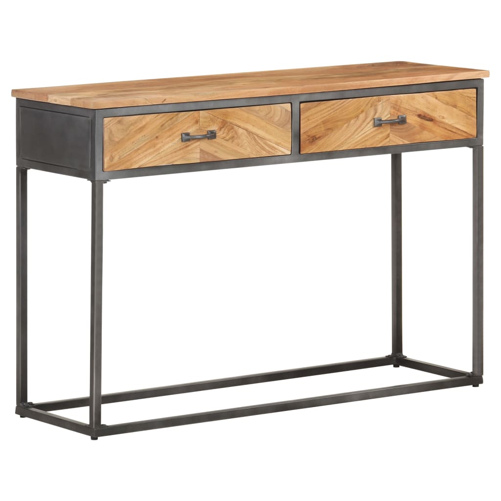 Table console 110x35x75 cm Bois d'acacia massif