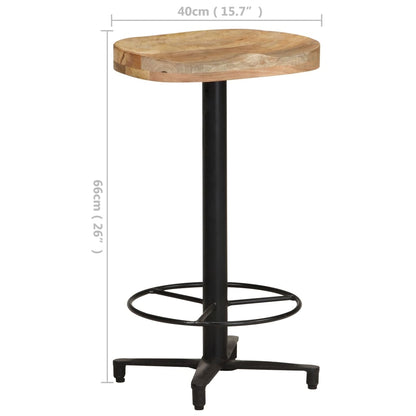 Tabourets de bar lot de 2 66 cm bois de manguier massif