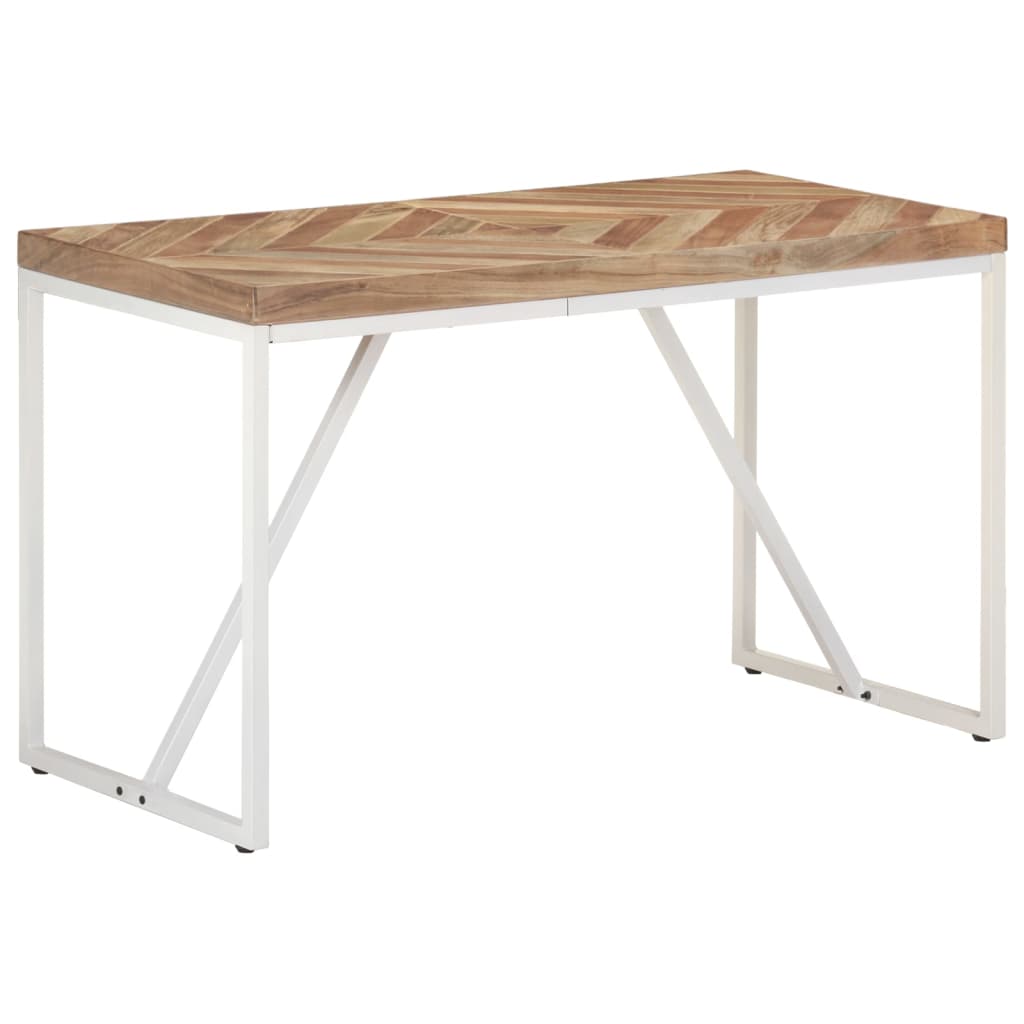 Table à manger 120x60x76 cm Bois massif d'acacia et de manguier