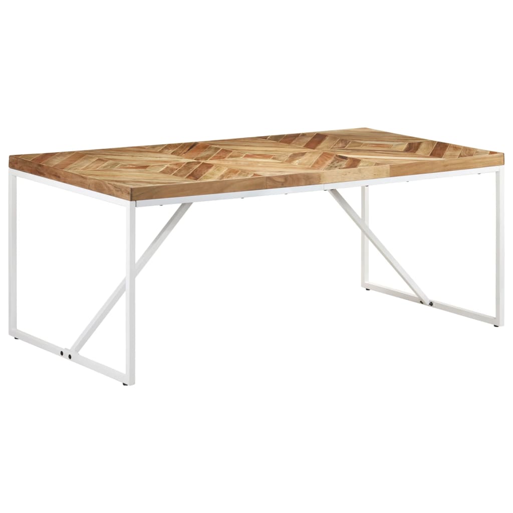 Table à manger 180x90x76 cm Bois massif d'acacia et de manguier