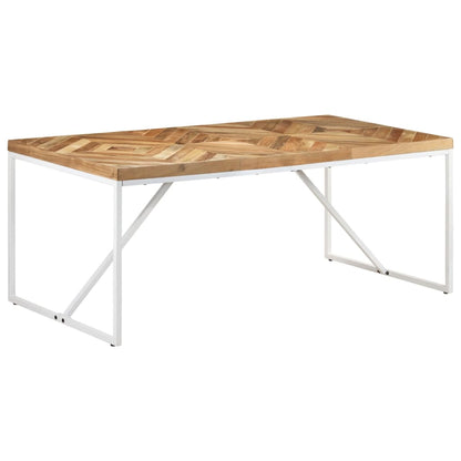 Table à manger 180x90x76 cm Bois massif d'acacia et de manguier