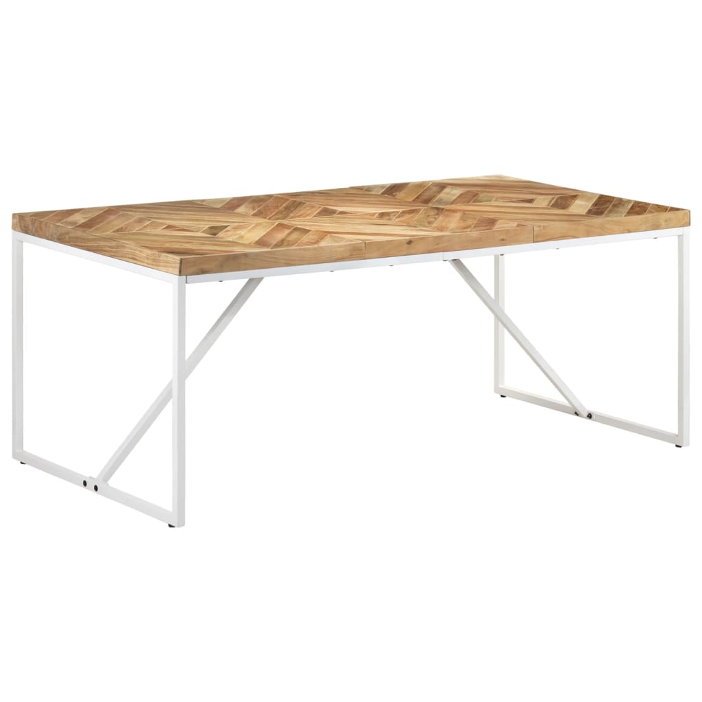 Table à manger 180x90x76 cm Bois massif d'acacia et de manguier