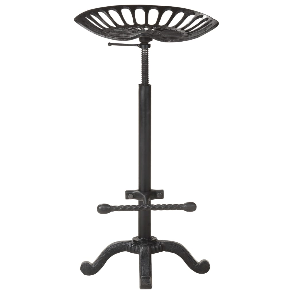 Tabouret de bar Noir Fonte