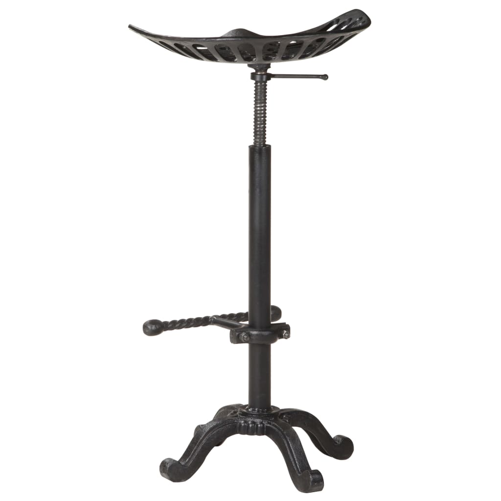 Tabouret de bar Noir Fonte