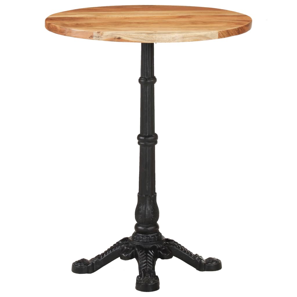 Table de bistro Ø60x76 cm Bois d'acacia massif