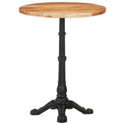 Table de bistro Ø60x76 cm Bois d'acacia massif