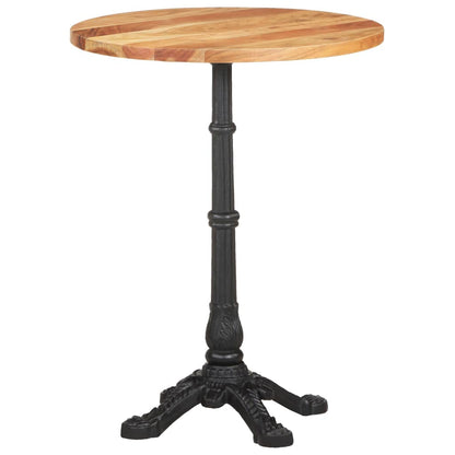 Table de bistro Ø60x76 cm Bois d'acacia massif