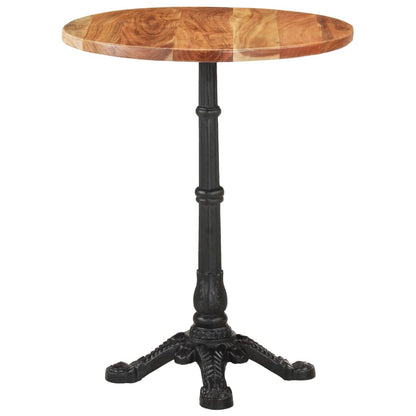 Table de bistro Ø60x76 cm Bois d'acacia massif