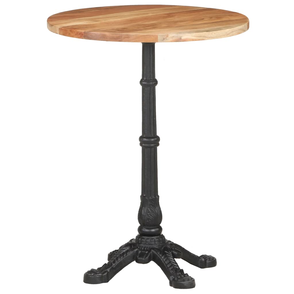 Table de bistro Ø60x76 cm Bois d'acacia massif