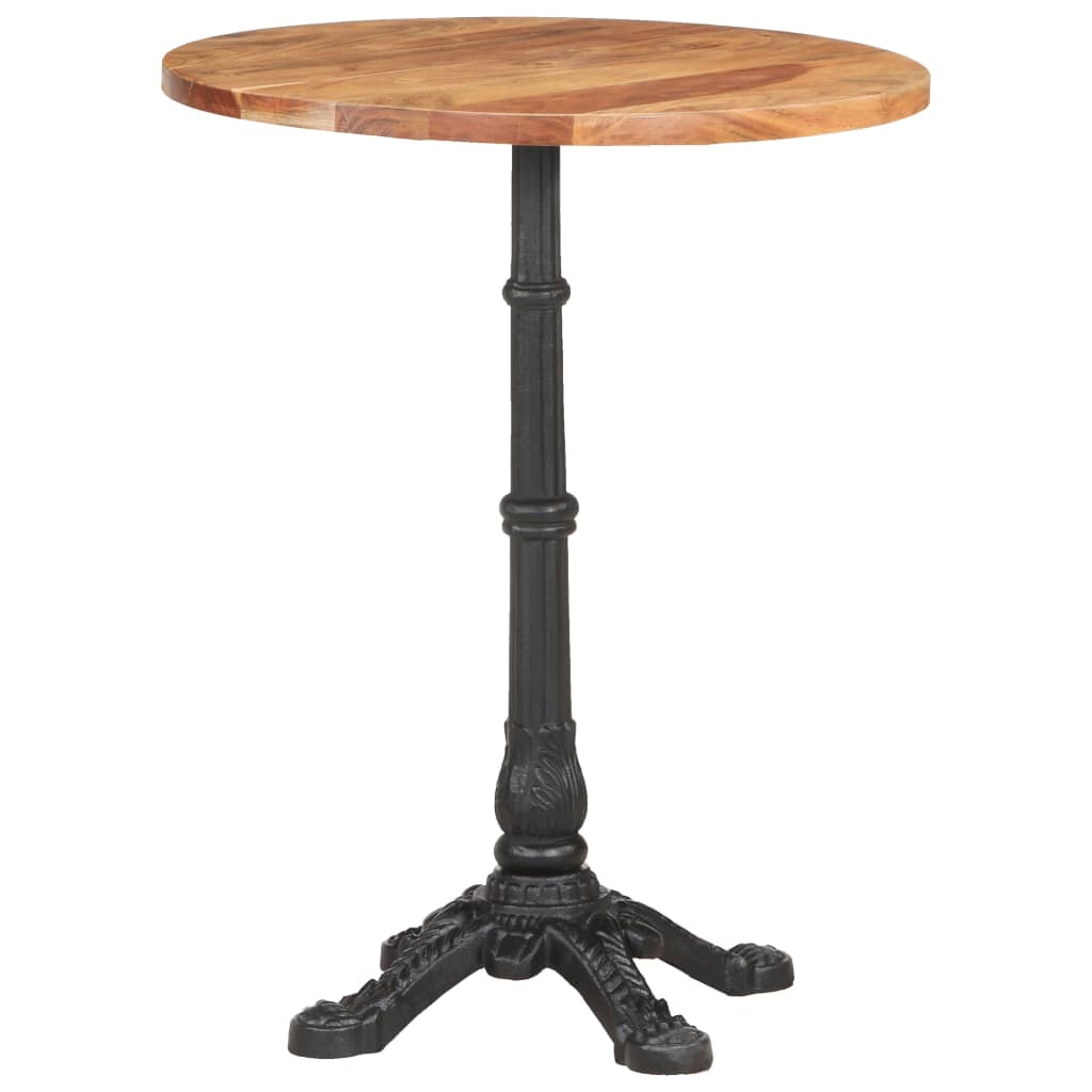 Table de bistro Ø60x76 cm Bois d'acacia massif