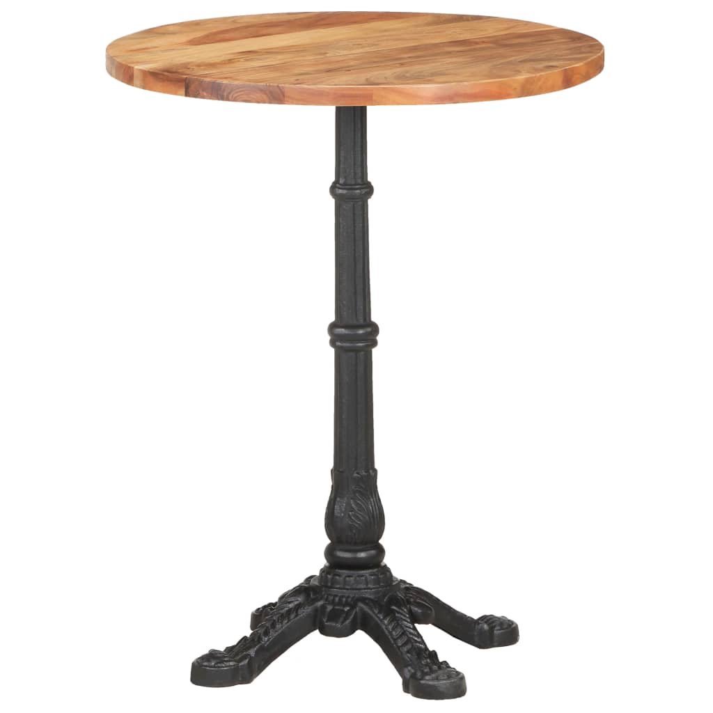 Table de bistro Ø60x76 cm Bois d'acacia massif