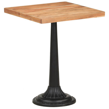 Table de bistro 60x60x76 cm Bois d'acacia massif