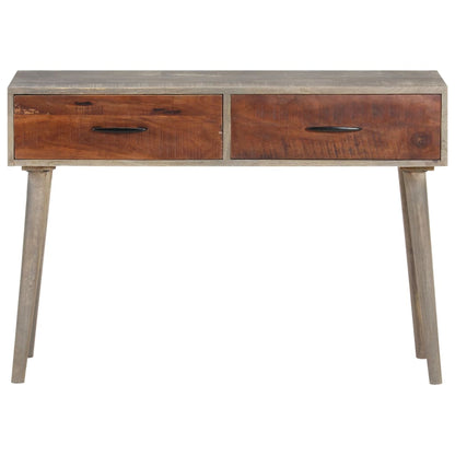 Table console Gris 110x35x75 cm Bois de manguier massif brut