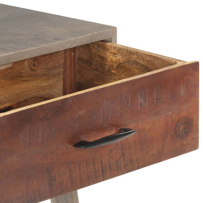 Table console Gris 110x35x75 cm Bois de manguier massif brut