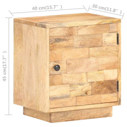 Table de chevet 40x30x45 cm Bois de manguier solide