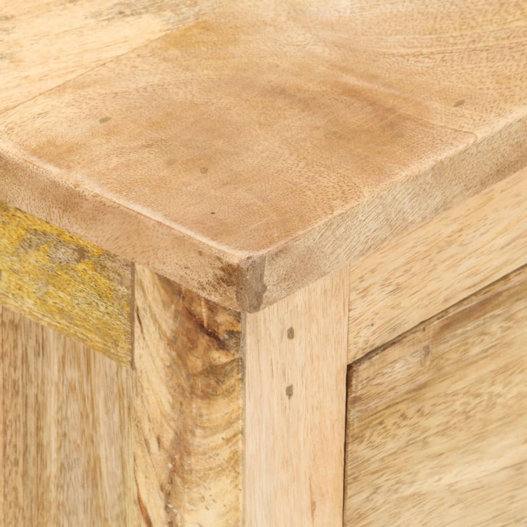 Table de chevet 45x35x60 cm Bois de manguier massif